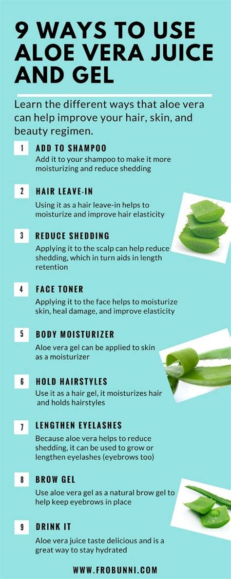 9 Ways to Use Aloe Vera Juice and Gel | Natural hair care, Grow long hair, Natural hair styles