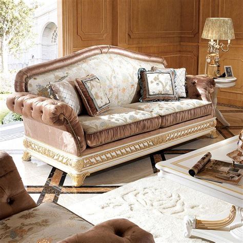 Find Italian Style Living Room Furniture Sofa Set In White,