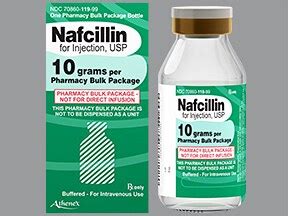 Nafcil, Nallpen (nafcillin) dosing, indications, interactions, adverse ...