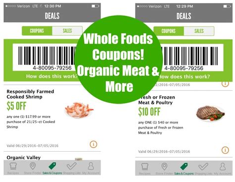 Whole Foods Market App: New Organic Coupons Including Meat, Produce, Seafood and More – All ...