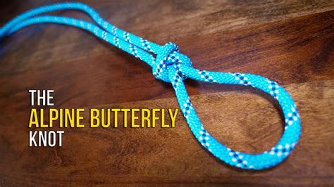 How to Tie the Alpine Butterfly Knot in UNDER 60 SECONDS!! | How to Tie a Loop Knot - YouTube