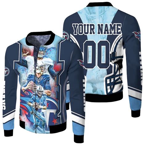 Tennessee Titans Super Bowl 2021 Afc South Champions Personalized Fleece Bomber Jacket