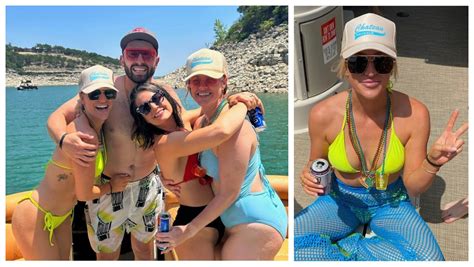 Baker Mayfield, Wife Emily Enjoy Pre-OTAs 'Lady Gang' Boat Party