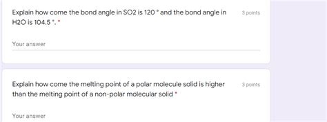 Solved 3 points Explain how come the bond angle in SO2 is | Chegg.com