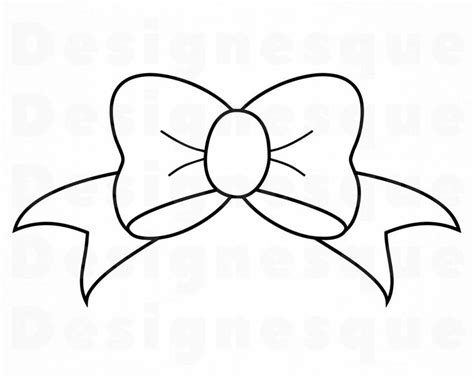 Bow Clipart Coloring Pages