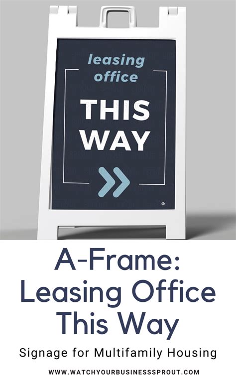 Directional Signs for Apartment Leasing Office - Affordable Quality for Less — Sprout Marketing ...