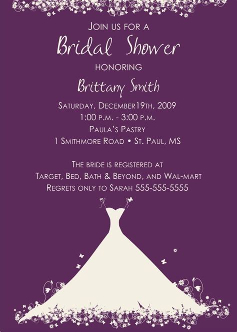 Bridal Shower Invitation Wording - Fotolip