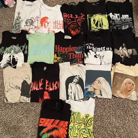 MY BILLIE EILISH MERCH COLLECTION // this is a old... - Depop