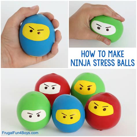 How to Make Ninja Stress Balls - Frugal Fun For Boys and Girls