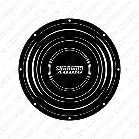 Sundown Audio X 12 Subwoofer Vector Sundown Audio | Etsy