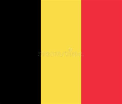 Belgium Flag, Official Colors. National Belgium Flag. Flat Illustration ...