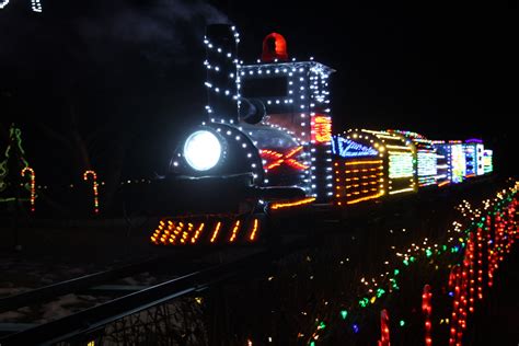 Christmas Lights Train Free Stock Photo - Public Domain Pictures