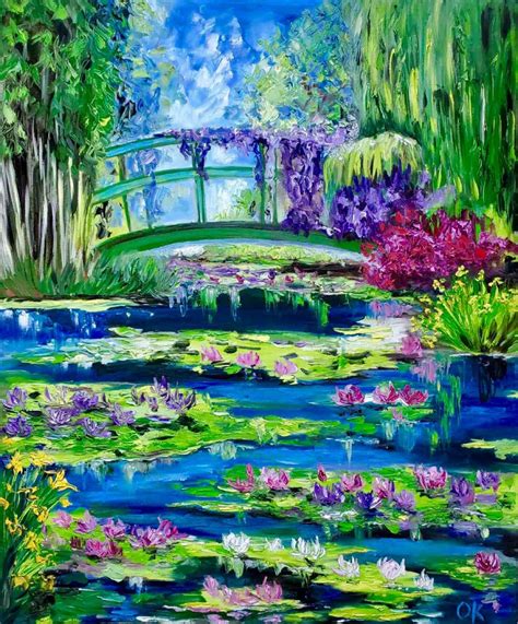 Giverny, garden of Claude Monet in summer bloom | Artfinder