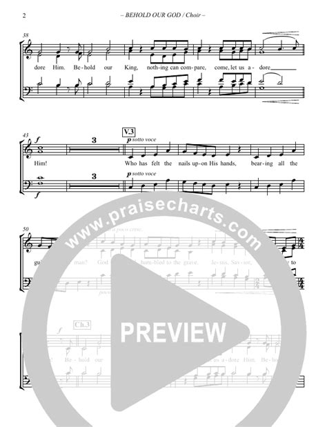 Behold Our God Sheet Music PDF (Sovereign Grace / The Village Church ...