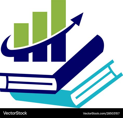 Financial accounting consulting book logo Vector Image