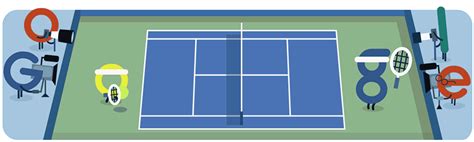 Start of the 2015 US Open Tennis Championship Doodle - Google Doodles