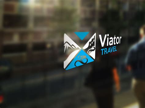 Logo Design Viator Travel on Behance