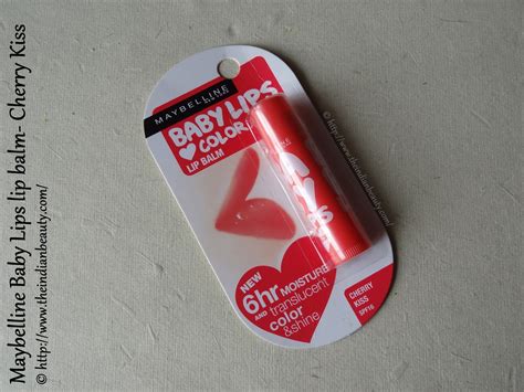 Maybelline Baby Lips lip balm- Cherry Kiss: review - The Indian Beauty Blog