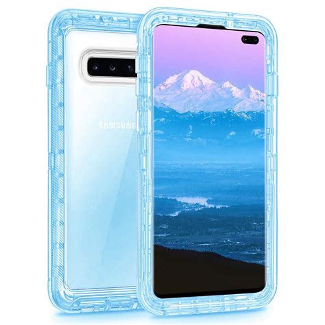 Mignova Galaxy S10 Plus case,Transparent Hybrid Shockproof Heavy Duty ...