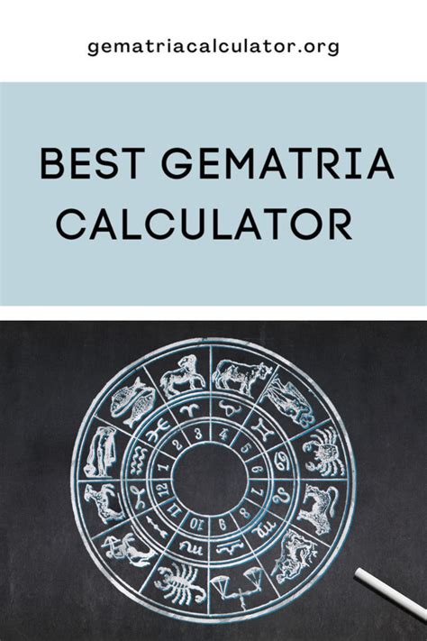 Gematria calculators can be helpful for those who are interested in gematria because they allow ...