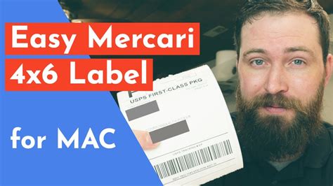How To Create A Mercari 4x6 Shipping Label For Mac - EASY!! - YouTube
