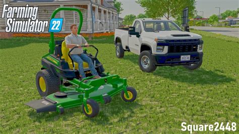 Lawn Care With John Deere Zero Turn! | Roleplay | Farming Simulator 22 - YouTube