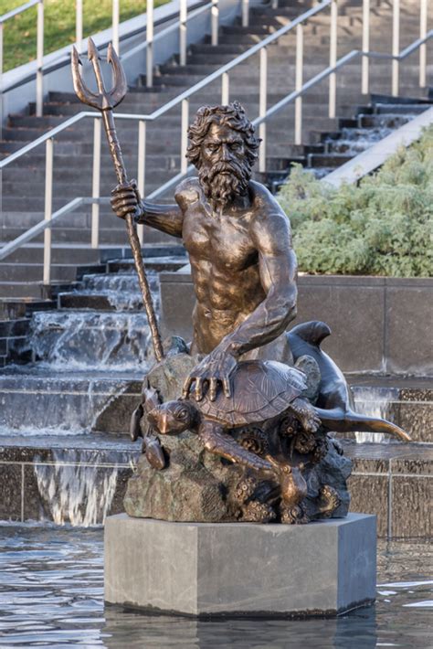 Roman Figure Bronze Life Size King Neptune Statue - Aongking Sculpture