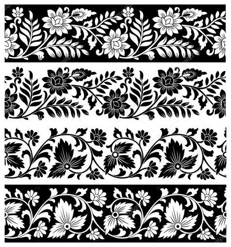 Vector Floral Design Border