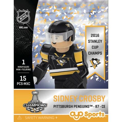 Pittsburgh Penguins Sidney Crosby OYO Sports 2016 Stanley Cup Champions ...