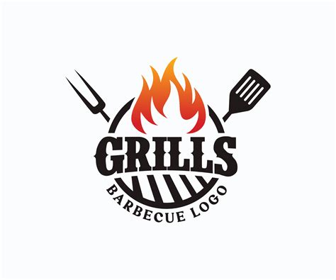 Hot Grill Logo Design Vector Template. BBQ Grill Logo Design Template ...