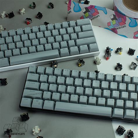 Grey SA Profile Keycaps – Custom Keycaps UK