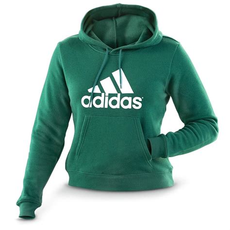 Women's Adidas® Trefoil Plush Hoodie - 192143, Sweatshirts & Hoodies at Sportsman's Guide