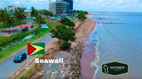 Georgetown Guyana Seawall/Beach - YouTube