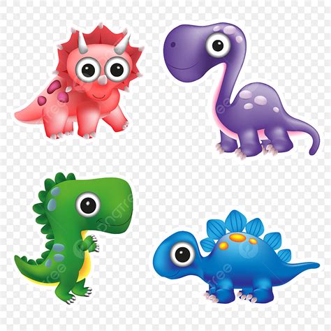 Dinosaur Set Vector Design Images, Dinosaur Cartoon Characters Set Of Stickers, Dinosaur ...