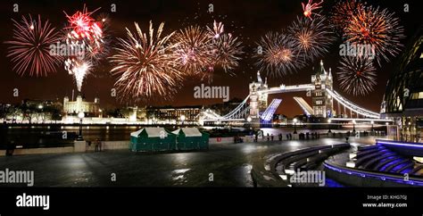 Tower Bridge London Night Fireworks High Resolution Stock Photography ...