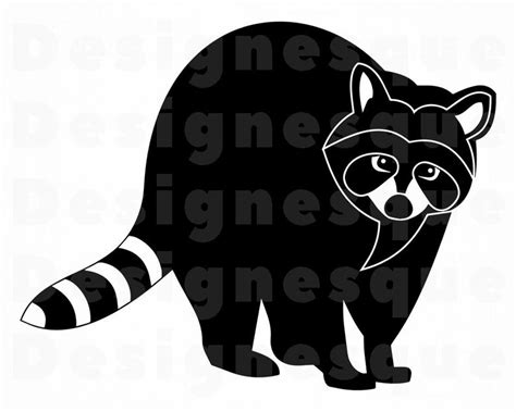 Raccoon Silhouette Vector at Vectorified.com | Collection of Raccoon Silhouette Vector free for ...