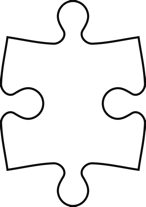 Clipart - Piece of puzzle (symetric)