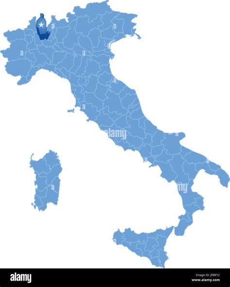 Map of Italy, Varese Stock Vector Image & Art - Alamy