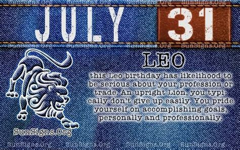 34 31 July Birthday Astrology - Astrology Today