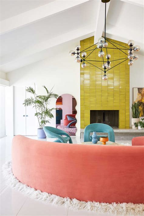 A Mid-Century Wexler Is Transformed With Vibrant Colors and Bold Patterns | Interior design ...