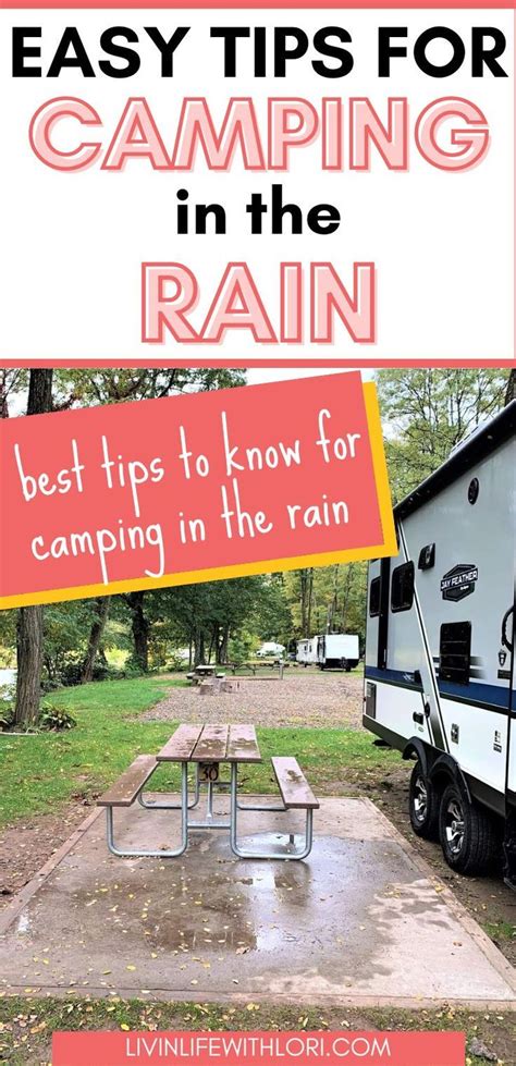 Tips for Camping in the Rain