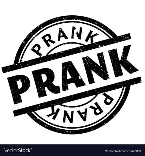 Prank rubber stamp Royalty Free Vector Image - VectorStock