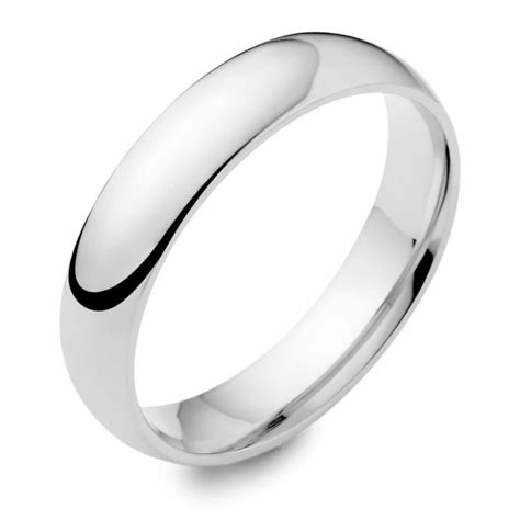 4mm White Gold Wedding Band - Wedding and Bridal Inspiration