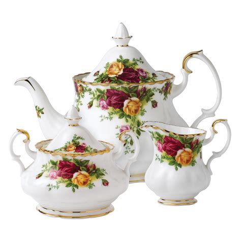 Royal Albert China Old Country Roses 3 Piece Tea Set | Crystal Classics