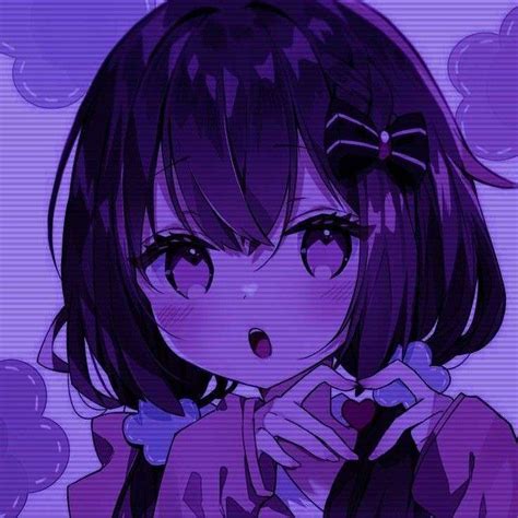 Purple anime girl icons | Anime girl, Anime, Anime drawings