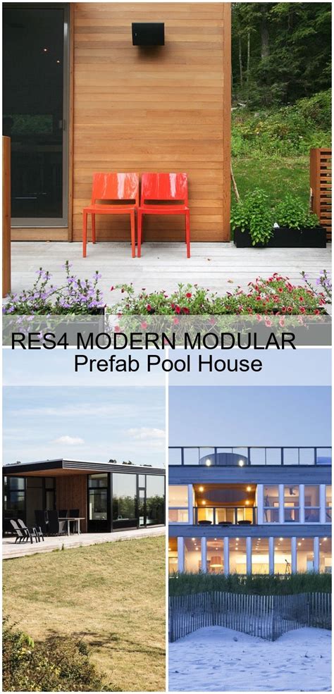 RES4 MODERN MODULAR Prefab Pool House, 2020