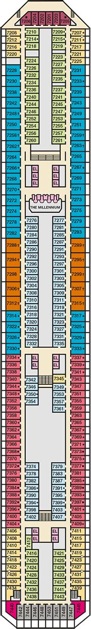 Carnival Freedom Deck plan & cabin plan