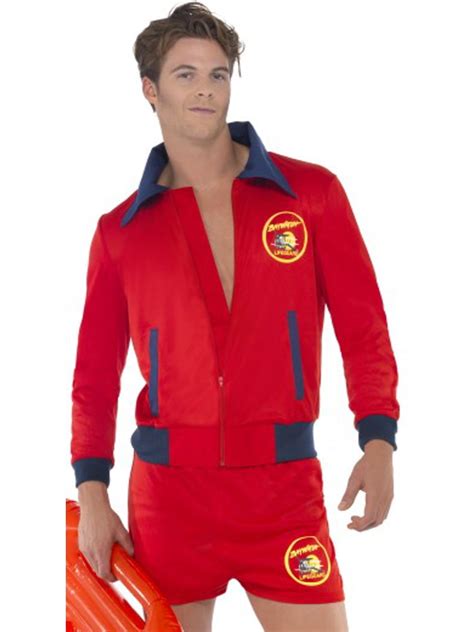 Smiffy's Costumes Men's Classic Baywatch Beach Lifeguard Swimsuit ...