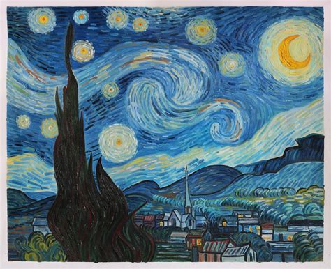 The Starry Night Vincent Van Gogh Hand-painted Oil Painting ...