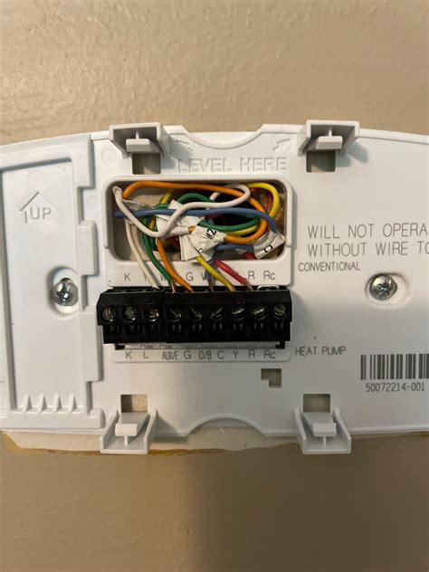 Trying to connect a new thermostat to a carrier heating and cooling ...